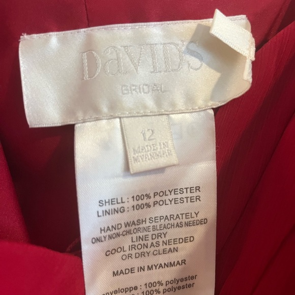 Davids Bridal strapless gown size 12 - Picture 5 of 5